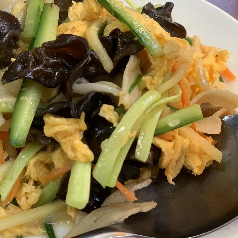 豚肉きくらげ玉子炒め(歓迎 本店)