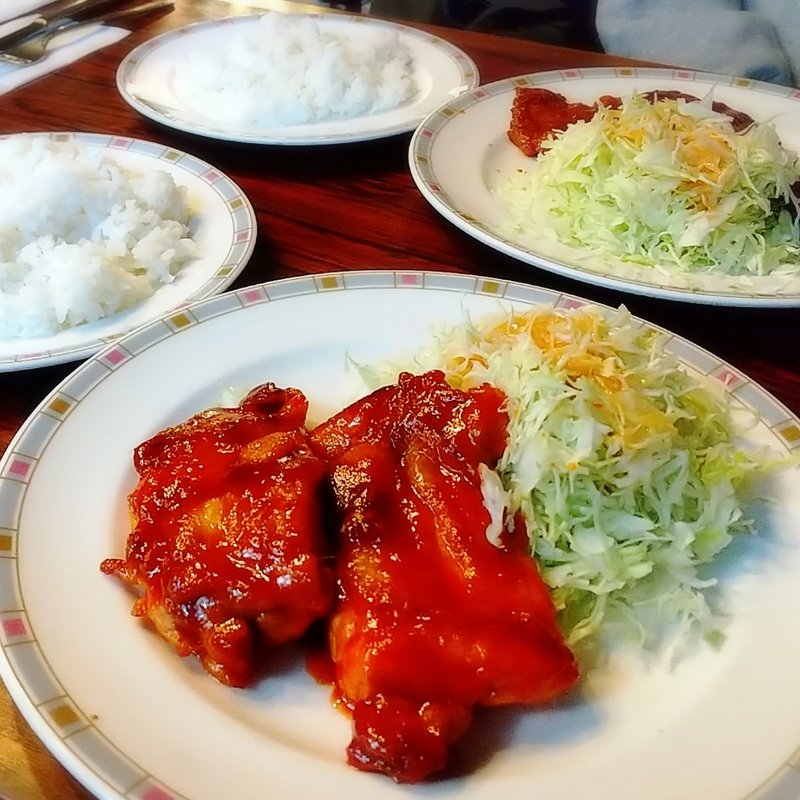 鶏の辛照り焼き(COFFEE HOUSE パドマ)