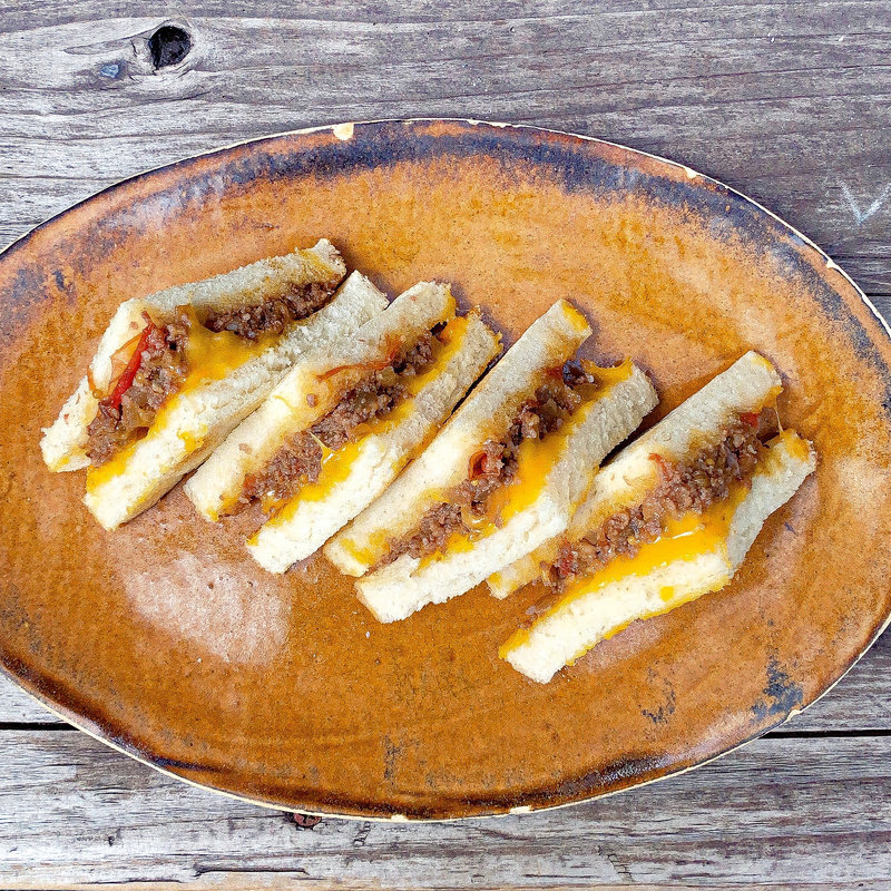 Keema Curry & Cheddar(sandwich club)