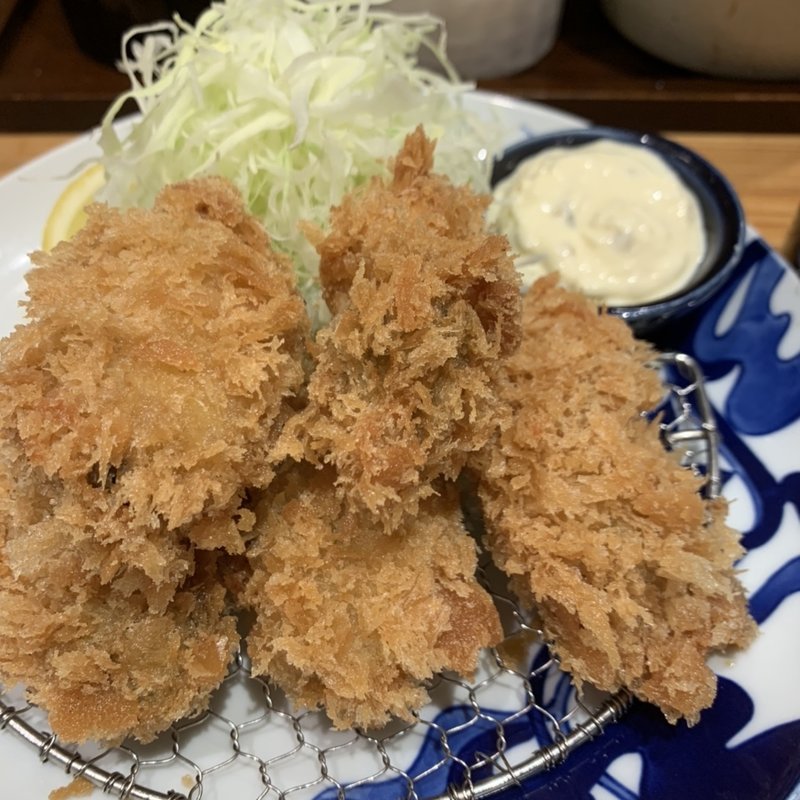 カキフライ定食(とんかつ寿々木)