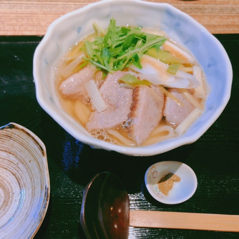 国産　炙り焼き鴨南蛮(鎌倉うどんダイニング　波音)