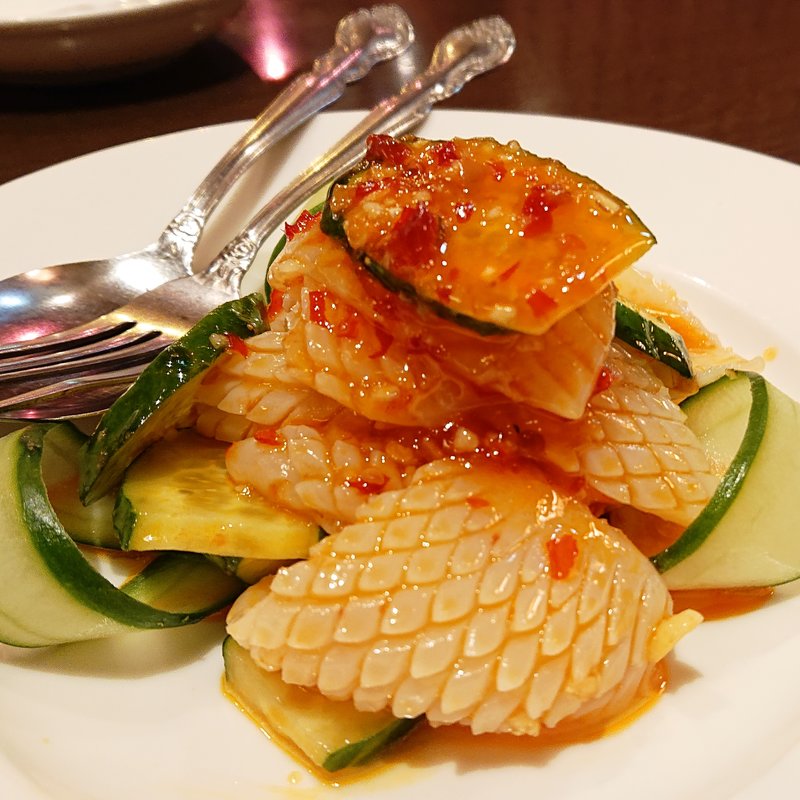 イカときゅうりの中華風和え(青蓮 新川崎三井ビルディング店)