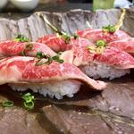 肉寿司(焼肉どうらくPREMIUM離宮 京都三条店)