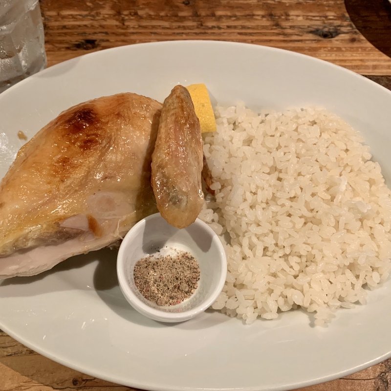 ロティサリーチキンプレート 1/4サイズ(ラ ココリコ 上野本店)