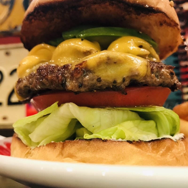 アボカドチーズバーガー＋マッシュルーム(ブラザーズ 人形町本店 （BROZERS'）)