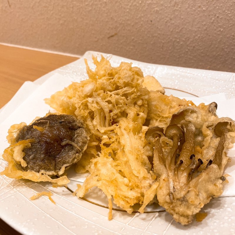 きのこの天種(虎ノ門 大坂屋 砂場)