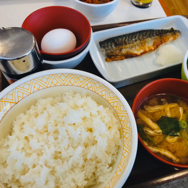 さば朝食(すき家 狭山富士見店 )