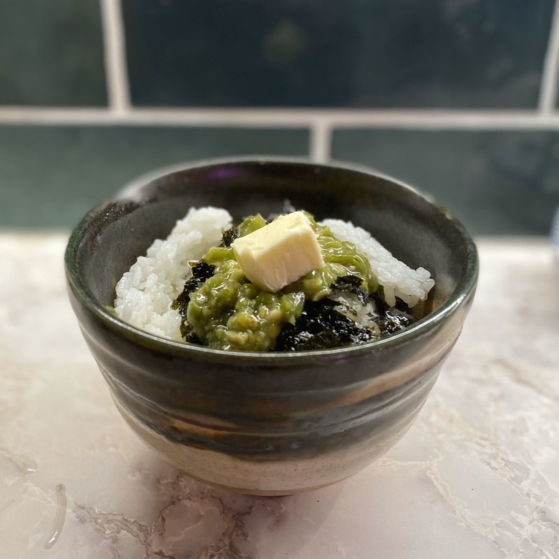 わさびバターご飯(手もみたれ焼肉 世界一暇な焼肉屋 Piccola byなんてこった研究所)