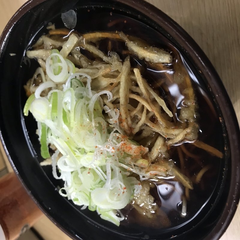 ごぼう天そば(信濃路)