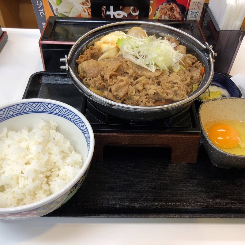 牛すき鍋膳肉2倍盛(吉野家 新４号線上三川店 )