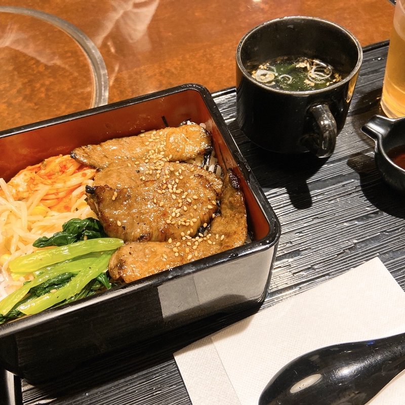 ランチ牛カルビ御膳(上野焼肉 陽山道 パルコヤ店)