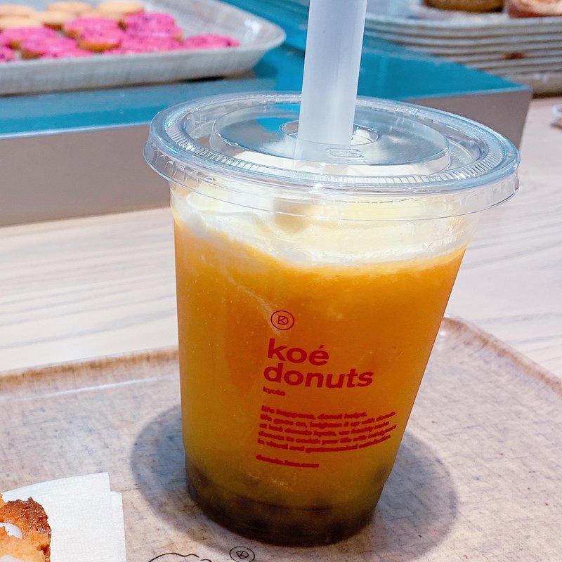 チーズタピオカマンゴーティー(コエ・ドーナツ 京都)