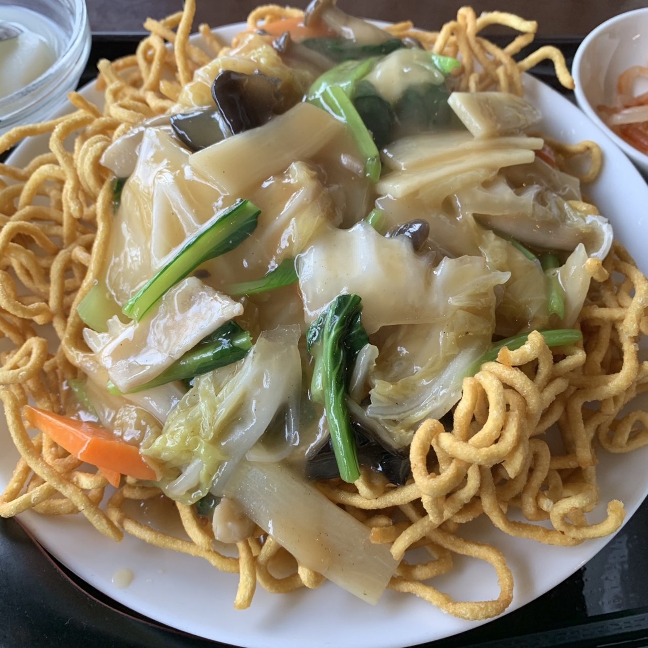 五目かた焼きそば定食(池袋 黒龍門 京王堀之内店 )の口コミ一覧 | No.1