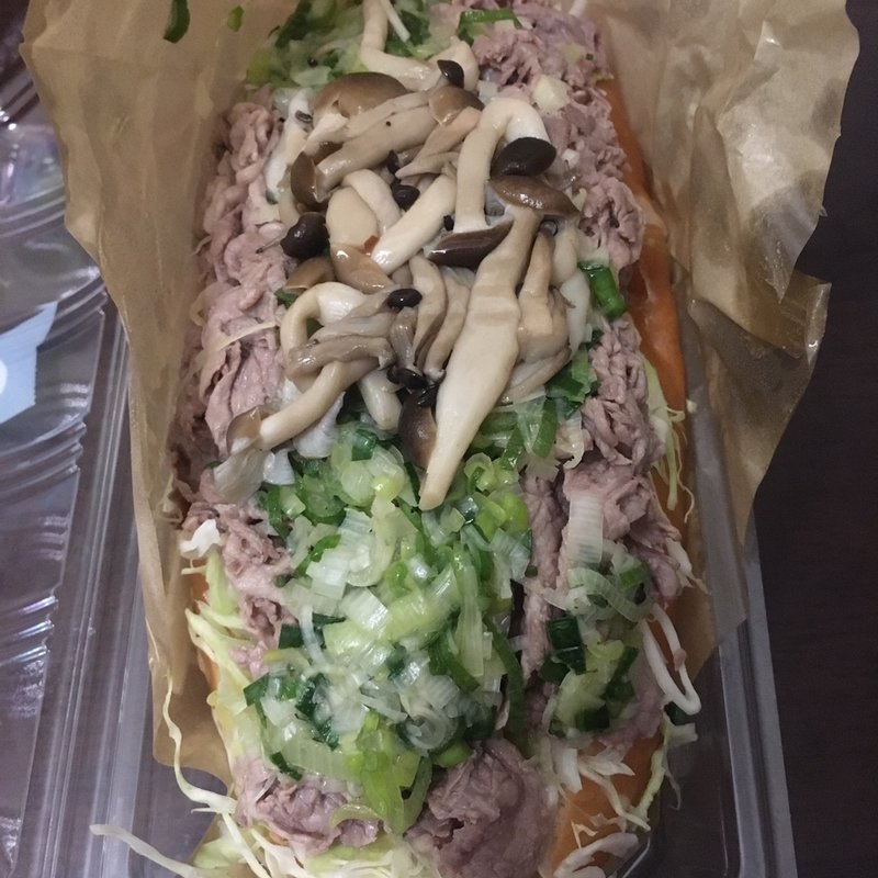 牛しゃぶねぎ塩サンド(SAND GOTO)