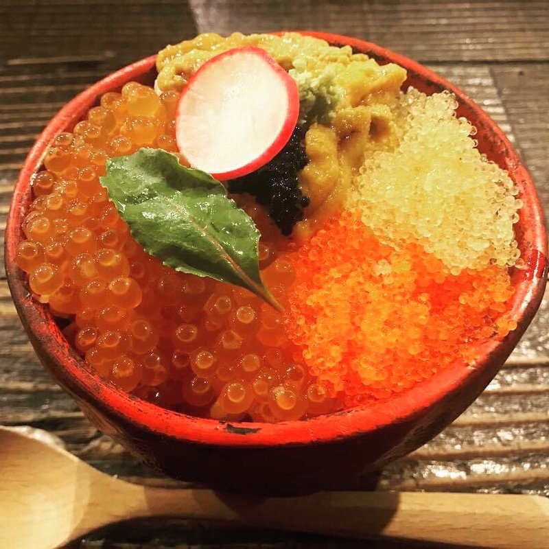 海の卵かけご飯(炉端の佐藤 中目黒本店)