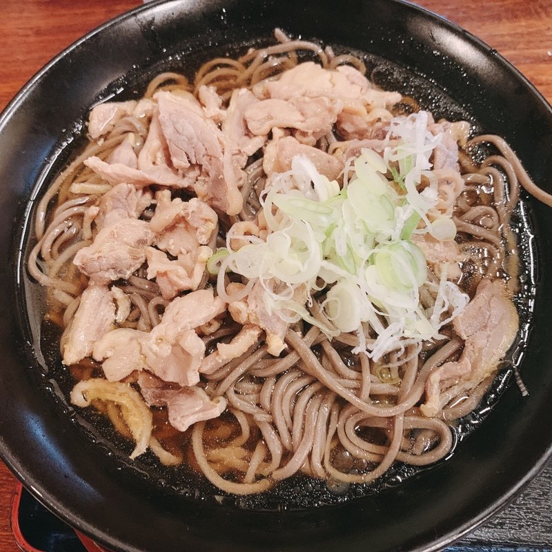 冷たい肉そば (一庵)