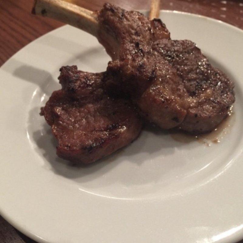 ラムチョップ（タレ）(下町バル ながおか屋)