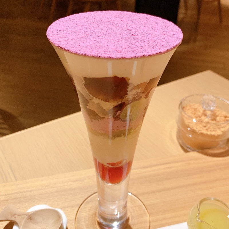 秋香る　お芋と林檎のパフェ(吉祥菓寮京都四条店)