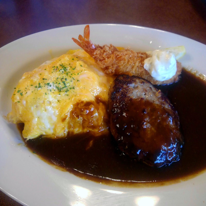 オムライス ハンバーグコンボ(ビッグボーイ 一関店 )