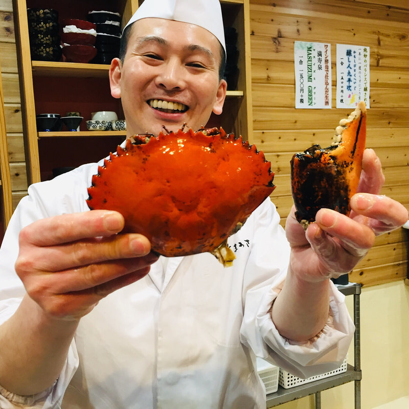 種子島産石蟹(鮨まぁさ)