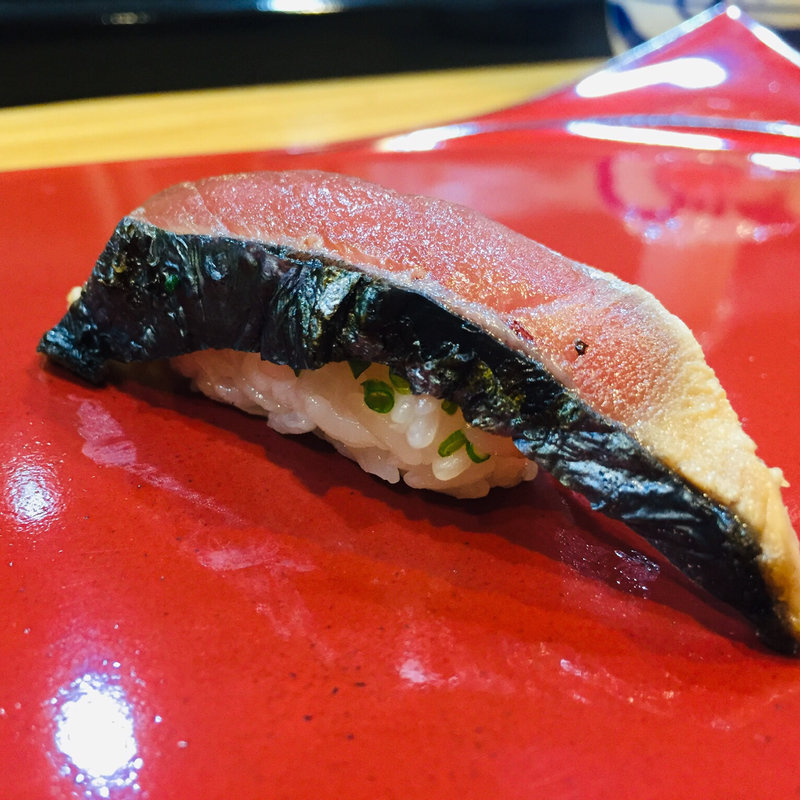 鰹の握り(鮨まぁさ)