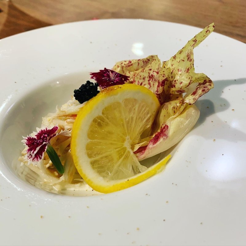 根セロリと帆立貝柱のサラダ(シャトン )