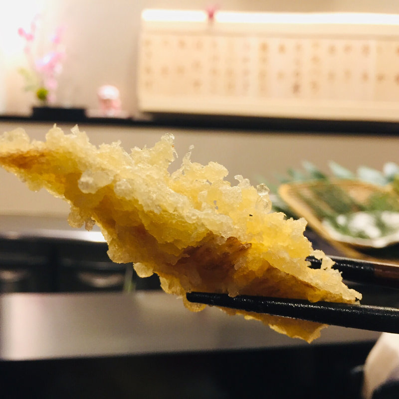 川内産筍の天麩羅(天麩羅からり)