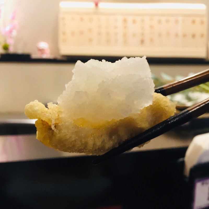 神奈川産春子鯛の天麩羅(天麩羅からり)