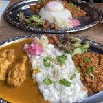 日替わり（ スパイシーキーマカレー＆日替わり）(梵平)