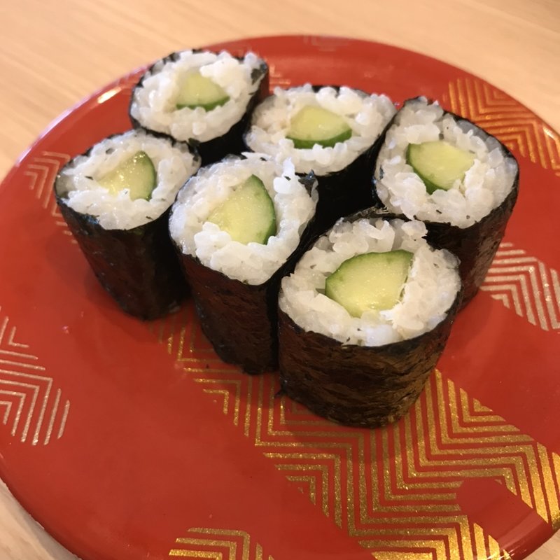 山わさびかっぱ巻(回転寿し旬楽 柳町店)