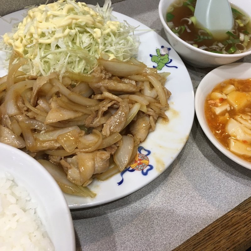 生姜焼きランチ(天龍三世)