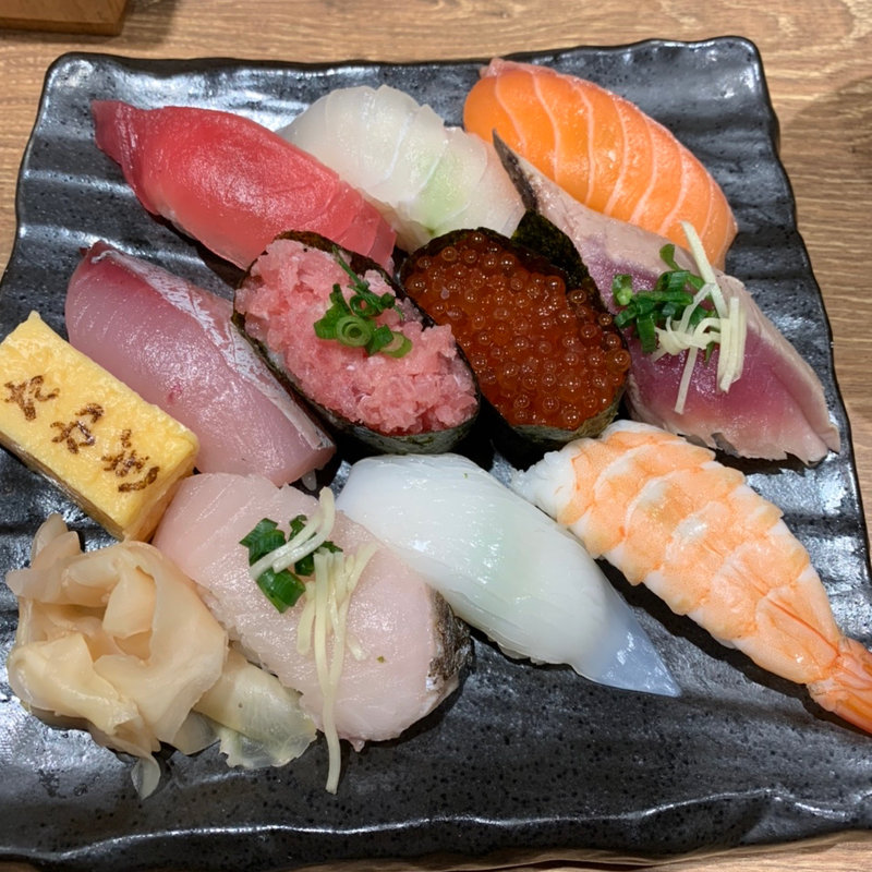 握り10貫(高木鮮魚店 阪急梅田店)