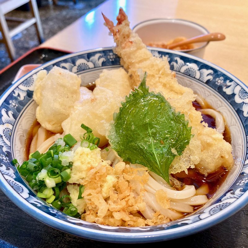 えび天あげもちぶっかけ(釜ひろ)