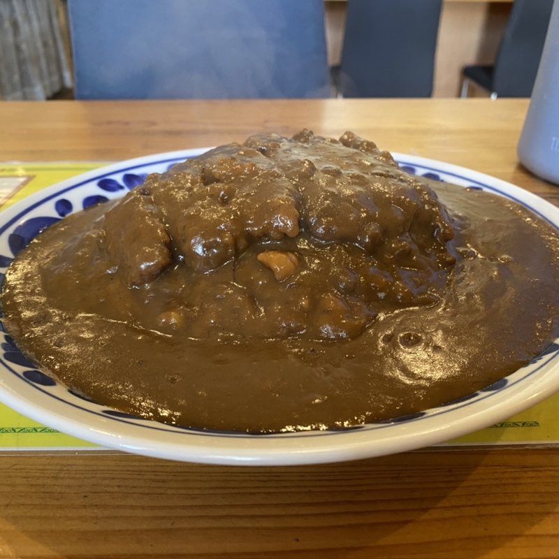 カレー普通盛　トンカツトッピング(河 )