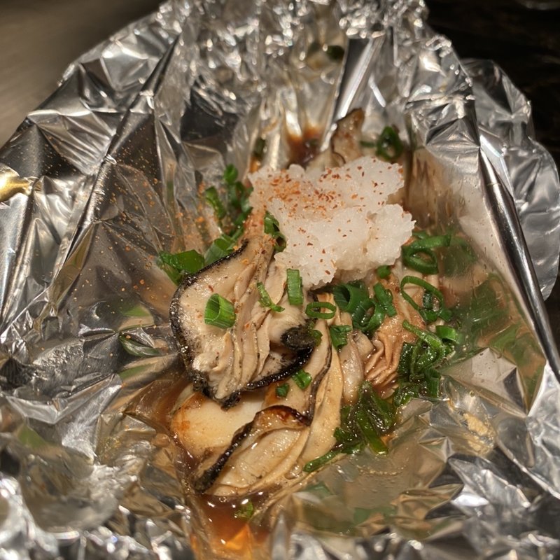 牡蠣焼き(鉄板焼　まるき)