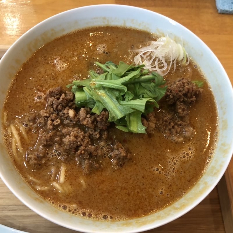 アゴ担々麺(自家製麺と定食 弦乃月)