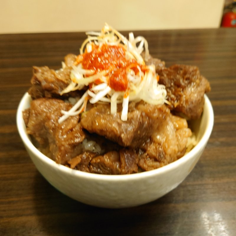 カルビ丼☓2(あじ平ラーメン)