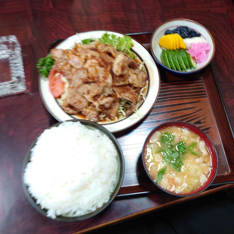 焼豚上定食(洋定食 ボリューム)