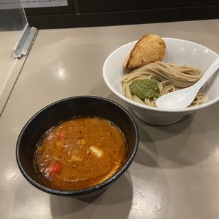 海老トマトつけ麺(五ノ神製作所 )