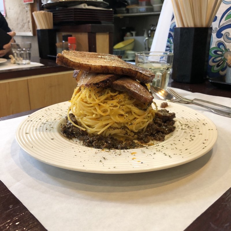 秋のスパゲティミートソース(居酒屋 あいちゃん)