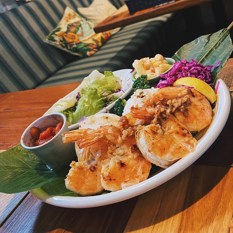 ガーリックシュリンププレート(コナズ珈琲垂水)