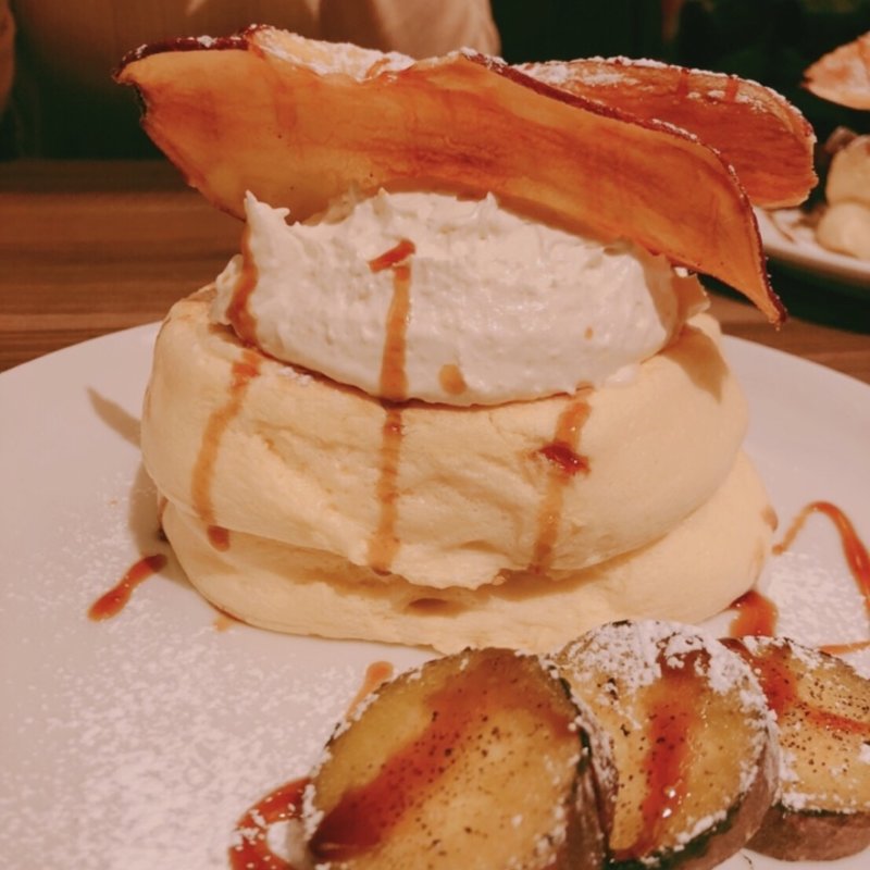 さつま芋クリームリコッタパンケーキ(高倉町珈琲 大井町店)