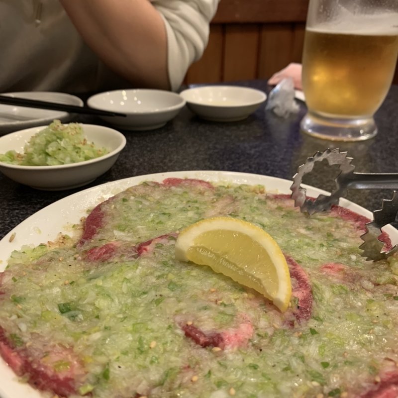 ねぎタン塩(炭火焼肉 楽一)