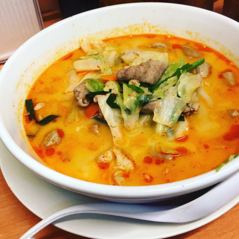 モツ野菜ラーメン(日高屋 恵比寿南店)