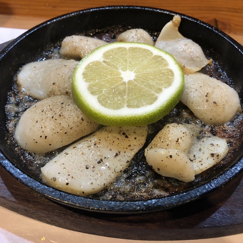 貝柱のバター炒め(塩梅)