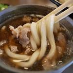 肉つけ麺(釜あげうどん 太郎)