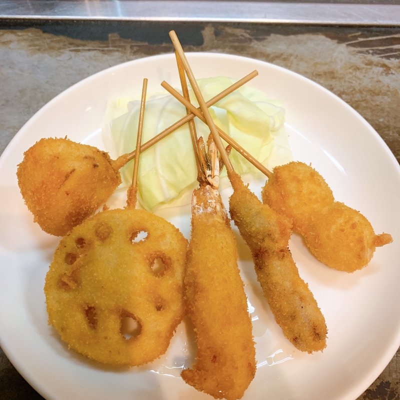 串カツ5種盛(福えびす 西中島店)