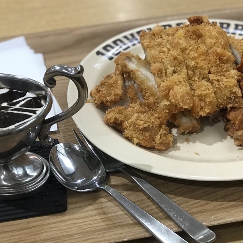 カツと唐揚げのチキンスペシャル(100時間カレー 広島レクト店)