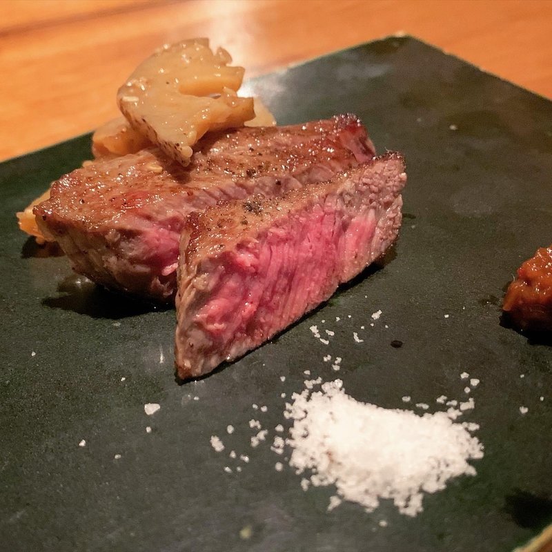 赤城牛のステーキ(広尾 小野木)