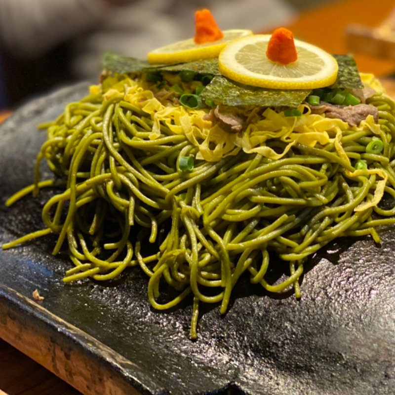 瓦そばうな茶セット(瓦そば たかせ 門司港レトロ店)